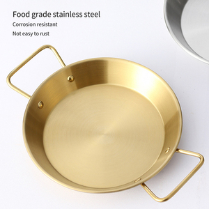 กระทะแบนไม่ติดกระทะสแตนเลสจานอาหารค่ำพร้อมด้ามจับคู่ - Product Image 3