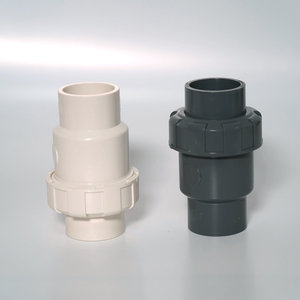 Vanne de retenue à bille en PVC, taille de port 1/2 pouce, pour tuyau d'alimentation en eau, contrôle de débit unidirectionnel, blanc et noir - Product Image 4