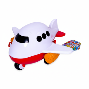 Conteneur à popcorn en plastique de qualité alimentaire PP personnalisé, imprimé en 3D, modèle d'avion, 64 oz, seau à popcorn en forme d'avion pour enfants - Product Image 1