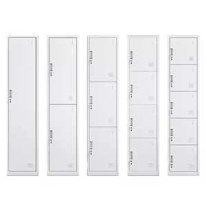 A.O.D Modern 3 Kapılı Metal Gardırop Yer Tasarruflu Portatif Demontable Yapılı Giysi Dolabı Dosya Dolapları Anahtarlı Kilit - Product Image 6