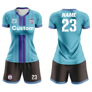 Divise da <span class=keywords><strong>calcio</strong></span> personalizzate verdi da donna <span class=keywords><strong>con</strong></span> stampa sublimatica nera, <span class=keywords><strong>maglia</strong></span> da <span class=keywords><strong>calcio</strong></span> originale da donna WFW21 - Product Image 3