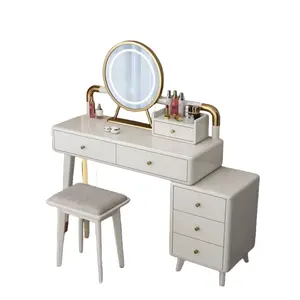 Kaptafel Luxe Make-Up 2-deurs Kledingkast Multifunctionele Kaptafel Ontwerpen