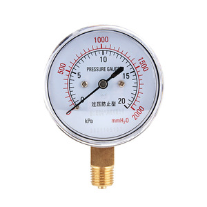 Manómetro de Diafragma YE-60 0-40 KPa, Tipo de Prevención de Sobrepresión de Micropresión para Presión Hidráulica de Agua, Multi-Presión - Product Image 1