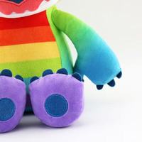 Peluche longue en coton PP brodée colorée Stitch Interstellar, coussin de réconfort pour bébés et enfants, Pâques, poupée pour machine à griffes