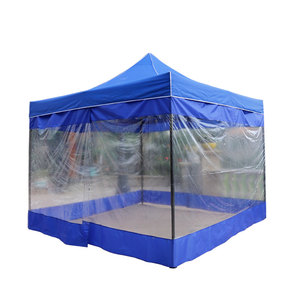 Customizable 4-Sided 2x2m Outdoor Waterproof <strong>Double</strong> <strong>Layer</strong> Folding Tent <strong>Pop</strong>-<strong>up</strong> Gazebo Steel Frame Exhibition Clothes Trade - Product Image 4