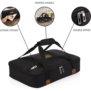 Cacerola Carrier Tote Aislado Viajes al aire libre Comida térmica Llevar <span class=keywords><strong>Pizza</strong></span> Warmer Cooler Bag - Product Image 2