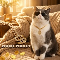 Collier et collier ras du cou Woobulsland Iced Out Dollar pour animaux de compagnie, en strass de cristal, ajustable et léger, pour chiens et chats, tailles XS/S/M/L