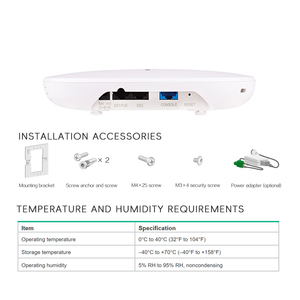 H3c không dây AP WA6320-HI anten nội bộ 4 suối đài phát thanh kép 802.11ax/AC/N <span class=keywords><strong>Wifi</strong></span> 6 điểm truy cập mạng không dây - Product Image 2
