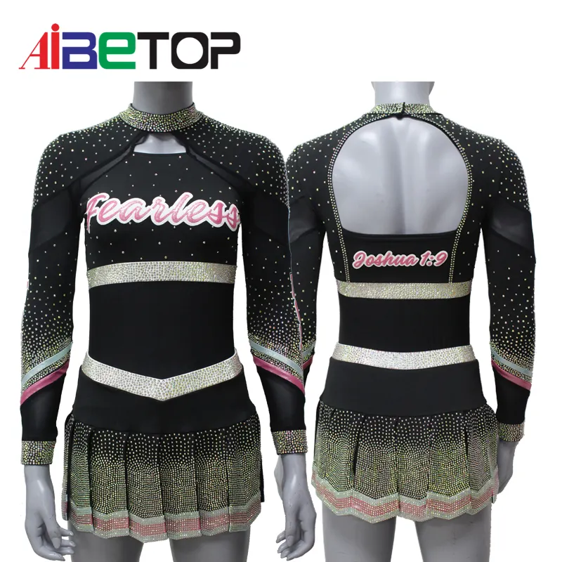 Low Moq Top Sale Allstar Cheerleading Uniform Gratis Ontwerp Uw Stijl Mouwloze Comfortabele Sexy Cheerleading Uniformen