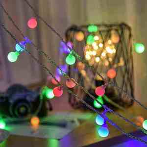 <span class=keywords><strong>Guirlande</strong></span> lumineuse LED multicolore givrée en forme <span class=keywords><strong>de</strong></span> bulles <span class=keywords><strong>de</strong></span> cuivre avec batterie <span class=keywords><strong>pour</strong></span> fêtes <span class=keywords><strong>de</strong></span> Noël en intérieur - Product Image 2
