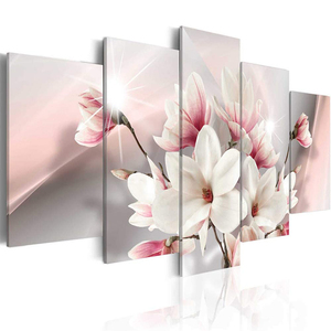 Trang Trí Phòng Khách 5 Bức Tranh Hoa Anh Túc Đỏ Áp Phích Vải Bố Tranh Hoa Hồng Treo Tường 5 Tấm Tranh Vải Bố Nghệ Thuật Treo Tường - Product Image 6