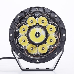 Faro da Lavoro LED Rotondo di Alta Qualità da 7 Pollici 80W per <span class=keywords><strong>Auto</strong></span>, Luce Bianca e Gialla, Faro per Guida Fuoristrada - Product Image 1