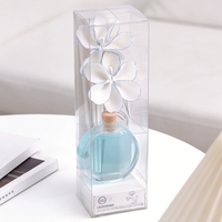 Diffuseur de parfum en verre sans BPA de petite taille 30 ml avec décoration florale tendance, parfum personnalisé, coffret cadeau pour la Saint-Valentin, mariage