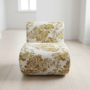 Fauteuil de détente incurvé en tissu minimaliste italien avec pieds en bois pour petits salons et chambres à coucher, design moderne pour la maison et l'hôtel - Product Image 6