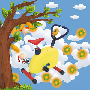 Vélo d'exercice en fer durable pour enfants JIT, équipement de fitness pour usage en parc, avec garantie d'un an et utilisation universelle - Product Image 3