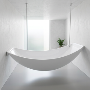 Bañera Flotante Moderna <span class=keywords><strong>de</strong></span> Acrílico <span class=keywords><strong>de</strong></span> Color Blanco, Bañera Independiente, <span class=keywords><strong>Hamaca</strong></span> Interior, Spa, Bañera <span class=keywords><strong>de</strong></span> Hidromasaje para 1 Persona - Product Image 6