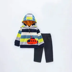 Newborn Baby sets Boys Girls Christmas Cotton Long sleeve rompers+ trousers+hat Kids Casual Clothes 3Pcs/set B1