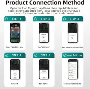 Localizador Inteligente Compatible con la Aplicación Buscar de Apple (Solo iOS), Localizador Versátil para Llaves, Equipaje, Cartera, Maletas, Mochilas y Mascotas - Product Image 5