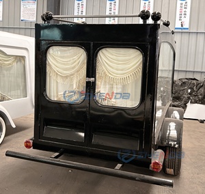 Customized Retro European Style Funeral Coffin Car Funeral Ceremony Coffin Carriage <b>Trailer</b> Non-powered Funeral Hearse - Product Image 2