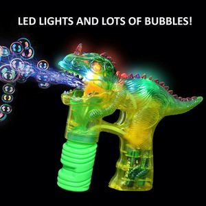 Pistolet dinosaure jouet avec lumière LED, son et bulles de savon - Product Image 4
