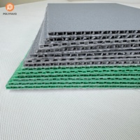 Panneau alvéolé modulaire en polypropylène avec support en feutre de 3 mm/5 mm pour salles d'exposition, haute capacité de charge