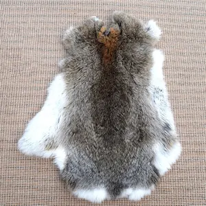 Whosale China Factory Supply Natural Rabbit Pelts Real Rabbit Fur Fabric Skins