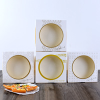 Anpassbare weiße biologisch abbaubare Pizza Box Dreieck Kreis Design Single Slice Takeaway Prägung Matt Laminierung UV-Beschichtung