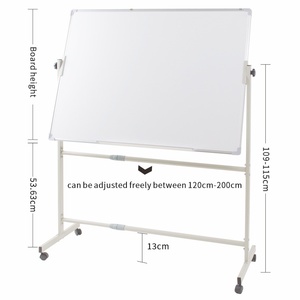 Hot Selling verstellbare Whiteboard Flip Chart Stand bewegliche Magnet platte mit Aluminium rahmen und Rädern - Product Image 1
