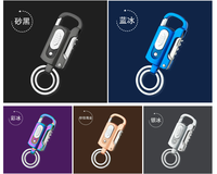 10 in 1 Multifungsi Gantungan Kunci Pemantik Api Pembuka Botol Anggur Pemantik USB Gantungan Kunci Pemantik Isi Ulang