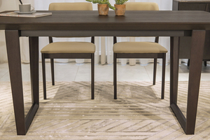 Mid-Century Modern Minimalist Solid Wood Dinning <strong>Table</strong> <strong>Set</strong> 6 Black Wooden <strong>Table</strong> <strong>Creative</strong> Rustic Style Casual <strong>Dining</strong> <strong>Table</strong>