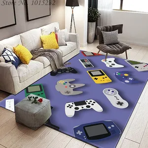 Игровой коврик с кнопками для консоли, игровой коврик, дверной напольный коврик, ковер с принтом Eaby Playstation Pc, современный прямоугольный ковер