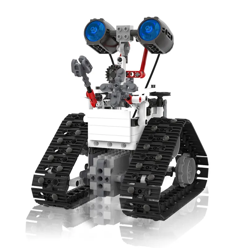 Nouveau à venir assembler tige Robot App télécommande Robot ensemble enfants éducatifs intelligents blocs de construction jouet chenille voiture jouets