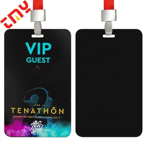 Tùy chỉnh in ấn logo nhựa PVC hội nghị <span class=keywords><strong>ID</strong></span> vượt qua thẻ VIP triển lãm <span class=keywords><strong>ID</strong></span> làm việc huy hiệu tổ chức sự kiện huy hiệu với dây buộc Bộ - Product Image 4