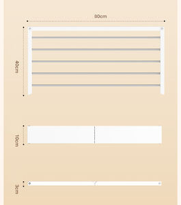 Baño montado en la pared extraíble ropa oculta tendedero de ropa interior plegable tendederos de ropa - Product Image 6