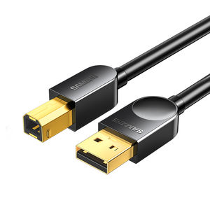 <span class=keywords><strong>Cable</strong></span> de Impresión USB-A a USB 2.0 SAMZHE de 0.5M con <span class=keywords><strong>Conector</strong></span> Cuadrado USB-B para Impresoras <span class=keywords><strong>HP</strong></span>, Canon y Epson, <span class=keywords><strong>Cable</strong></span> de Extensión Compatible con PLC - Product Image 1