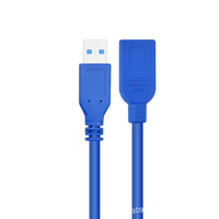 Cable de Extensión USB 3.0 de Cobre, Macho a Hembra, Alta Velocidad, 2m, para Conexión de Ratón, Teclado y Memoria USB