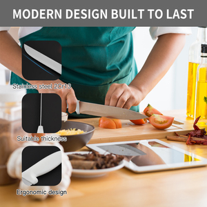 Bán Sỉ Lưỡi Dao Làm Thịt Bằng Thép Không Gỉ Cán PP 6 7 8 9 10 Inch Bộ Dao Đầu Bếp Thịt Gia Cầm Trái Cây - Product Image 4