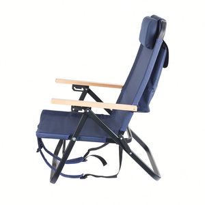 Hot Sale High Quality Outdoor Garden LightWeight Aluminum Frame Adjustable Backrest Folding <b>Camping</b> Beach <b>Chair</b> - Product Image 4