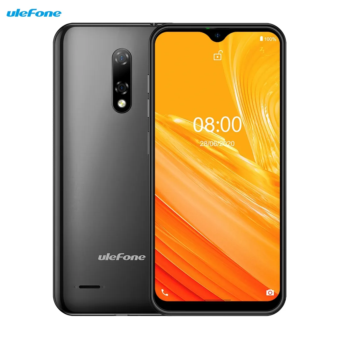 Unlocked Celulares Ulefone Note 8 Smart phone 5.5 inch Android 10.0 GO MKT6580 Quad-core Dual Rear Cameras Cheap Mobile Phones