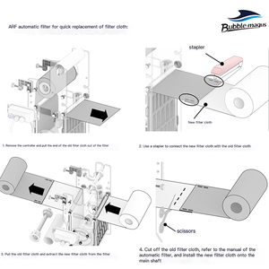 Bubble <span class=keywords><strong>Magus</strong></span> 2025 New Elite ARF-S/M/L Filtre à rouleaux automatique Aquarium Fish Tank Système de filtration de puisard en polaire automatique - Product Image 5