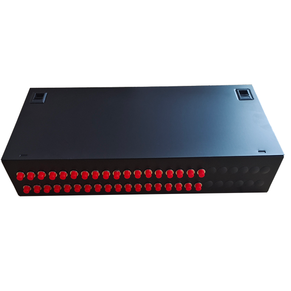 2U 48 Core Fiber Termination Box, Wall and Rack Mountable Optical Patch ...