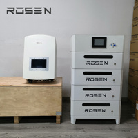 Système de batterie empilable haute tension 10kWh 20kWh 30kWh avec onduleur solaire hybride 8kW 10kW 12kW pour le stockage à domicile