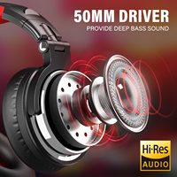 OneOdio Headphone Portabel DJ, Headset Portabel Lebih dari Telinga Kabel Pro 10 dengan Kabel 3.5Mm & 6.35Mm untuk Perekaman DJ Mobile