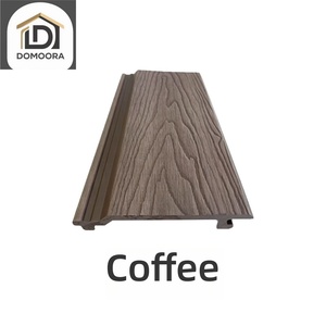 Revestimiento de Pared Exterior de WPC Coextruido Moderno e Impermeable, Revestimiento de Tubo de Madera Plástica de Alta Resistencia para Hoteles - Product Image 1