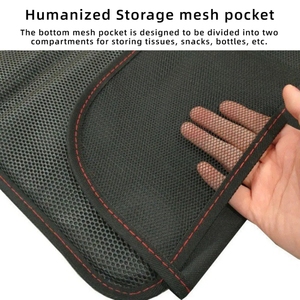 Funda Impermeable para Asiento de Coche, Tela Oxford 600D, Protector de Asiento para la Seguridad del Bebé, con Acolchado Grueso y 2 Bolsillos de Almacenamiento - Product Image 2