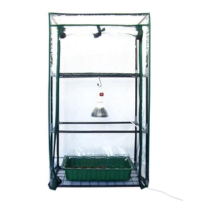 VERTAK-Marco de metal transparente, cubierta de PVC, 3 niveles, <span class=keywords><strong>pequeños</strong></span> <span class=keywords><strong>invernaderos</strong></span> <span class=keywords><strong>para</strong></span> plantas y semillas - Product Image 4