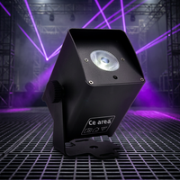 Projecteur LED Slim 18W DMX512 Alimenté par Batterie 6-en-1/4-en-1 Lumière de Scène à Faisceau