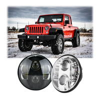 Phare LED haute puissance 80W 7 pouces pour Jeep Wrangler Super lumineux Faisceau haut et bas Phare LED