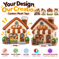 Fabricant OEM/ODM de jouets en peluche personnalisés : Adorables peluches château rose douces au toucher pour cadeaux de fêtes et merchandising