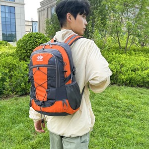 Large Capacity Lightweight Vintage Outdoor Polyester Backpack Air <b>Cushion</b> Belt Mountaineering Hiking Fitness Travel - Product Image 3